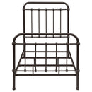 Livingston Metal Twin Open Frame Bed Dark Bronze