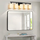 5-Light Matte Black Bathroom Lighting