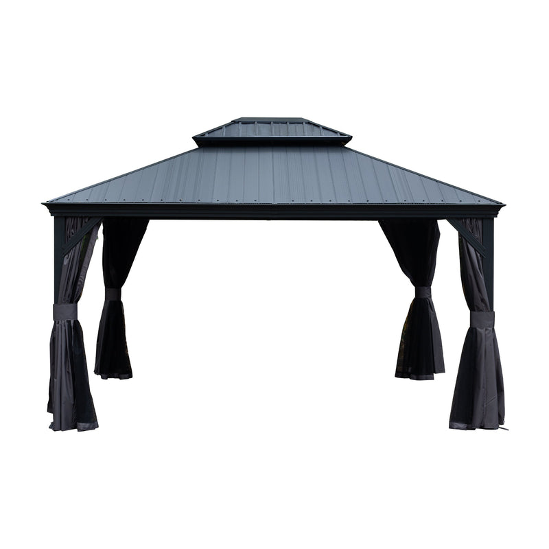 10'x12' Hardtop Gazebo with Resin Roof