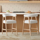 26'' Seat Height Bar Stools with Back - Set of 2 by HouseOfZazla