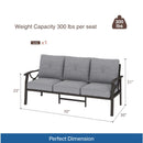 All-Weather 3 Seat Patio Sofa With Cushions by HouseOfZazla