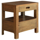 Verona - 2 Drawer Bedside Table With Hidden Storage - Walnut by HouseOfZazla