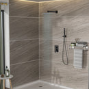 Dual Shower Head 10" Wall Mounted Square Shower System by HouseOfZazla
