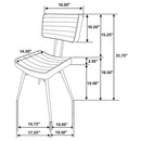 Molly - Upholstered Dining Chair (Set of 2) - Espresso
