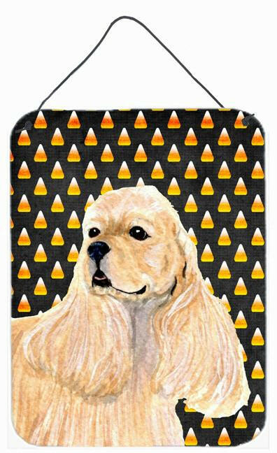 Cocker Spaniel Candy Corn Halloween Portrait Wall or Door Hanging Prints