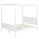Canopy Platform Bed With Headboard And Footboard, Slat Support Leg by HouseOfZazla