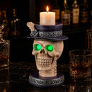 Halloween Skull Candle Holder with Glowing