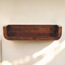 Indira - Floating Console Table - Walnut by HouseOfZazla