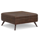 Owen - Multifunctional Square Coffee Table Storage Ottoman by Unique Piece Furniture