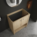 Modern Freestanding Bathroom Vanity With 2 Soft Closing Doors by HouseOfZazla