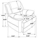 Worthington - Padded Arm Accent Chair - Dark Brown