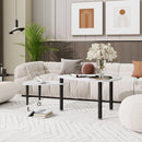 360 Degree Rotatable Coffee Table With Solid Legs by HouseOfZazla