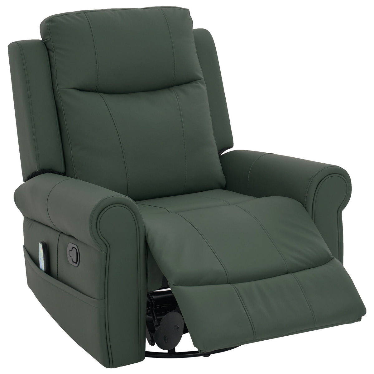 Manual Recliner Chair With 270 Degree Swivel, Massage & Heating, Dual Reclining Positions, photo 11 of 14
