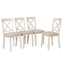 Modern Dining Table Set For 4, Round Table And 4 Kitchen Room Chairs, 5 Piece Kitchen Table Set For Dining Room, Dinette, Breakfast Nook by HouseOfZazla