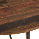 Renu - Round Bar Table With Industrial Charm - Light Brown by Unique Piece Furniture