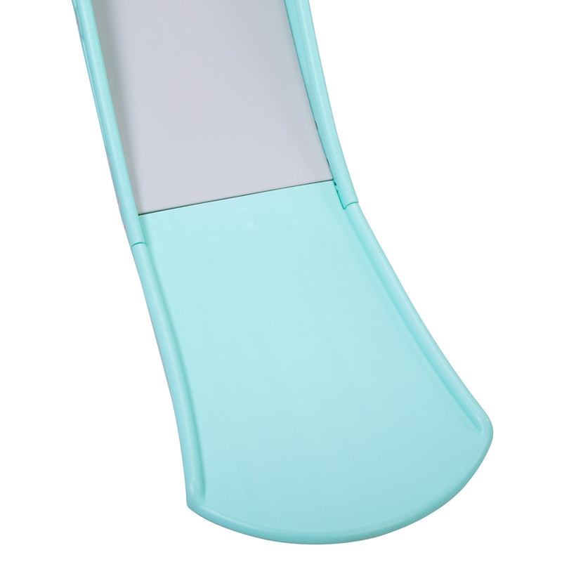 5 in 1 Slide and Swing Playing Set, Toddler Extra-Long Slide with 2 Basketball Hoops, Football, Ringtoss, Indoor Outdoor