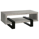Dinard Engineered Wood Cocktail Coffee Table Grey Driftwood