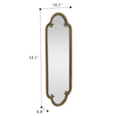 Scalloped Oval Wall Mirror, Vintage