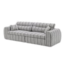3 Seater, Couch With Throw Pillows For Living Room