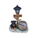 Puppy Dog Solar Planter Outdoor Statue by HouseOfZazla