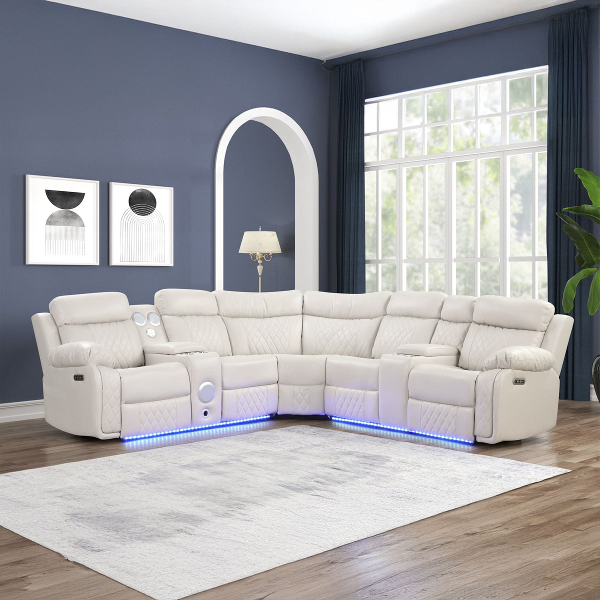Lacrosse - Power Reclining Sectional Sofa, photo 15 of 23