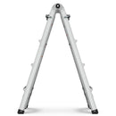 Multi-Position Foldable Aluminum Ladder, A-Frame And Straight Ladder, Ansi 250Lbs - Gray by HouseOfZazla