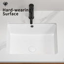 Rectangular Undermount Bathroom Sink