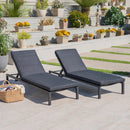 Modern Chaise Lounge with Water Resistant Fabric Cushions by HouseOfZazla