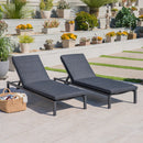 Modern Chaise Lounge With Water Resistant Fabric Cushions by HouseOfZazla