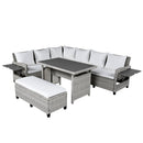 Tomax 5-Piece Outdoor Patio Rattan Sofa Set