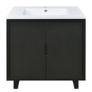 Bathroom Vanity Set With Sink, Combo Cabinet, Bathroom Storage Cabinet, Solid Wood Frame by HouseOfZazla