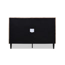 Aspen Vertical Tufted Modern Headboard Platform Bed Set, Queen, Mink Beige Performance Velvet