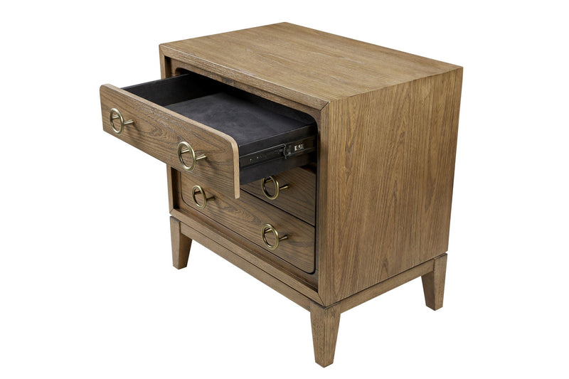3 Drawer Nightstand With USB - Latte, photo 7 of 8