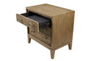 3 Drawer Nightstand With USB - Latte by HouseOfZazla