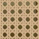 5-Piece Rattan Round Dining Table Set, Wood Table with Hexagonal Base and Upholstered Chairs for Dining Room, Kitchen,Indoor Use, Black+Gray