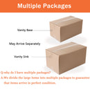 30 Inch Freestanding Bathroom Vanity with White Ceramic Sink & 2 Soft-Close Cabinet Doors