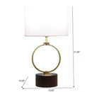 Nordic Home Creative Bedroom Table Lamp with Grid Metal Circular Design