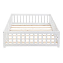 Solid Wood Floor Bed With Door And Fence For Children by Unique Piece Furniture