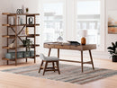 Lyncott - 3 Pc. - Home Office Desk, Chair, Bookcase - Brown