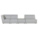 Cleo - Modular Upholstered Deep Seating Patio Corner Chair Axroma Olefin by HouseOfZazla