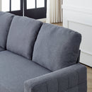 78.8" Reversible Sleeper Combo Sofa with Pullout Bed, Comfortable Linen L-Shaped Combo Sofa Sofa Bed, Living Room Furniture Sets for Tight Spaces