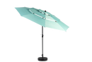 Aluminium 10ft 3 Tier Auto-Tilt Outdoor Patio Umbrella - Light Green