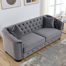 Modern Chesterfield Sofa With Tufted Backrest For Living Room by HouseOfZazla