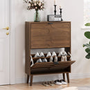 Medieval - Independent Shoe Cabinet With 2 Flip Drawers by Unique Piece Furniture