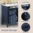 Bathroom Vanity With Top Sink, Storage Cabinet With 2 Drawers, Tip Out Drawer by Unique Piece Furniture
