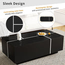 Extendable Coffee Table With 2 Hidden Storage Space And 2 Drawers For Living Room by HouseOfZazla