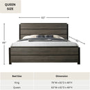 Ioana Contemporary Wood Panel Bed