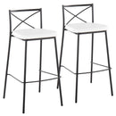 Modern Charlotte - Contemporary Fixed Height Barstool (Set of 2) by HouseOfZazla