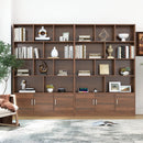 70.87" Tall Bookshelf with 10 Cubes and 3 Doors by HouseOfZazla