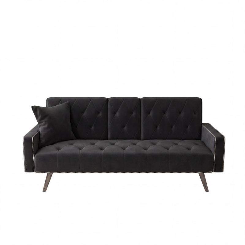 1730 Sofa Bed Armrest with Nail Head Trim, photo 8 of 10